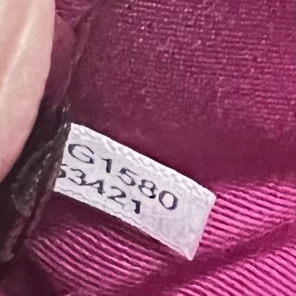 COACH Ocelot Vintage Print Pouch Crossbody Black/Red G1580 Made In Vietnam - Picture 13 of 16